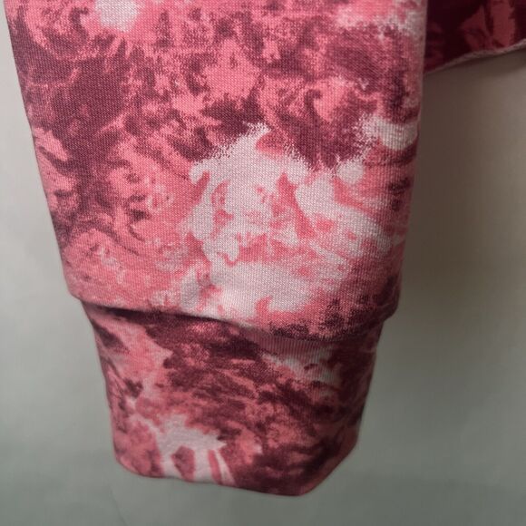 Under Armour Crewneck Cropped Sweatshirt Womens Size Large Pink Camo Long Sleeve - Picture 4 of 12